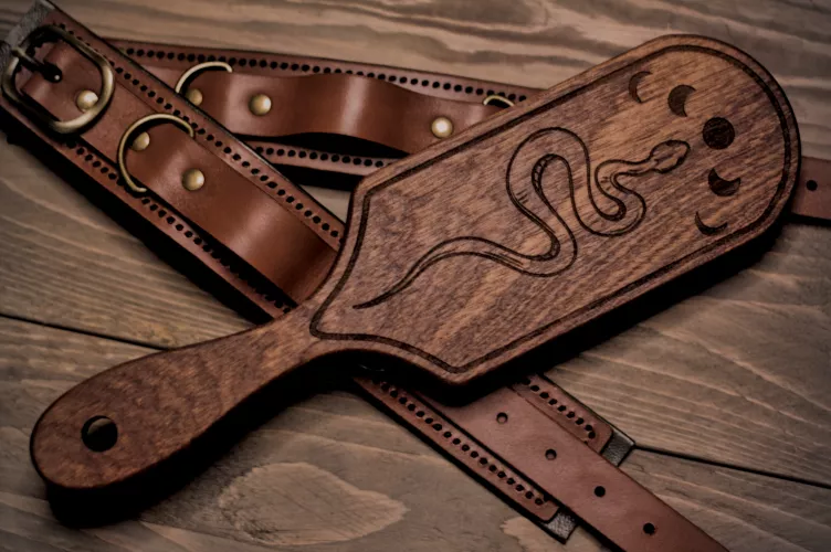 An iroko paddle I made this week. by DeanMakes