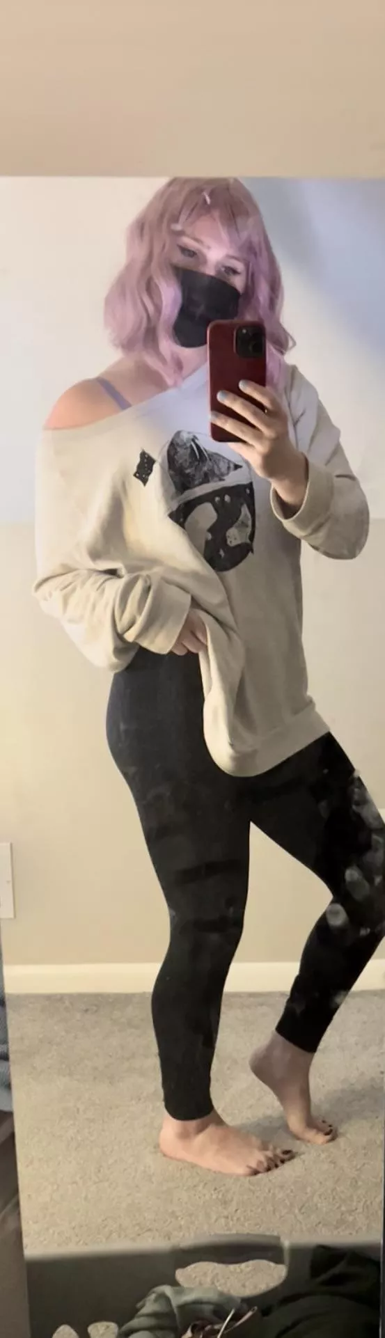 Dirty mirror but cute outfit?🫢 posted by Lily_NextDoor