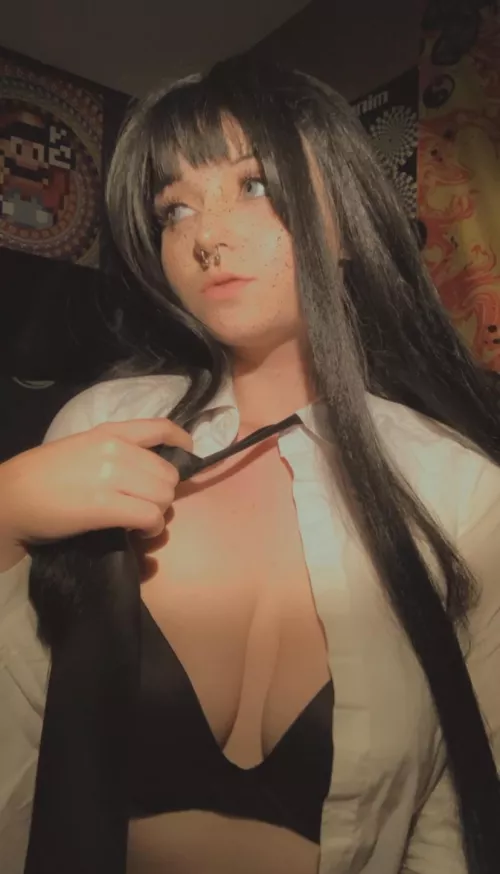 first time posting here, hope you like 21yo leather girls😏 by Beneficial-Gift-6521