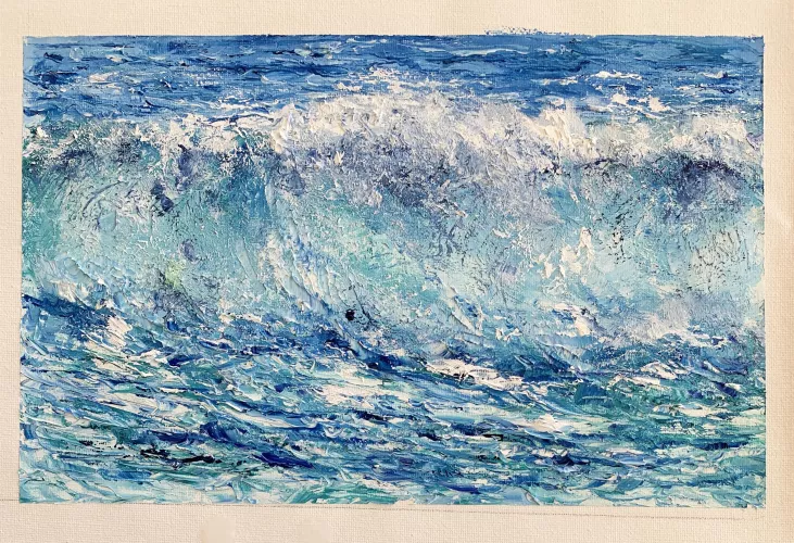 Giving away this small oil painting. LMK if interested by anilsawe