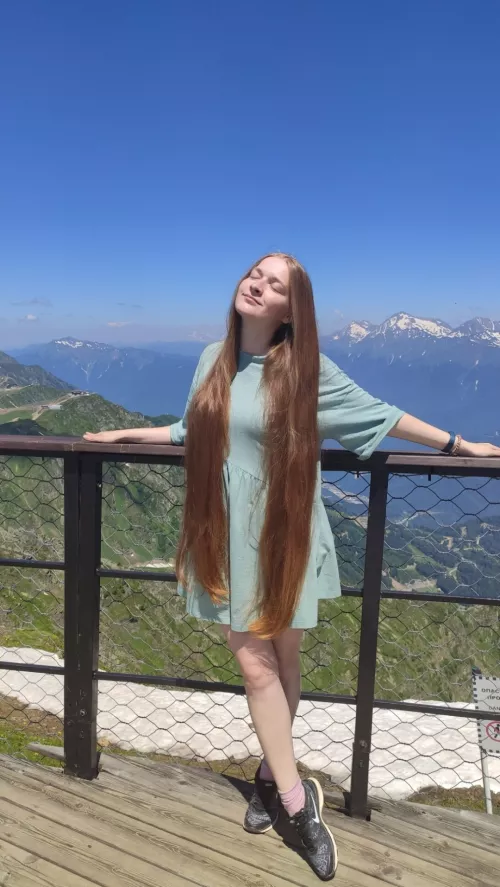 Hair a year ago 😋 now almost to the knees by nyata_longhair