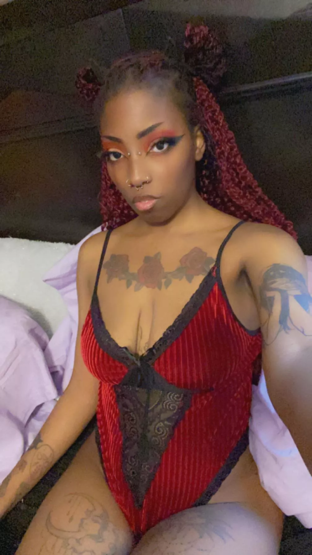 I love red on me posted by lavenderplushy