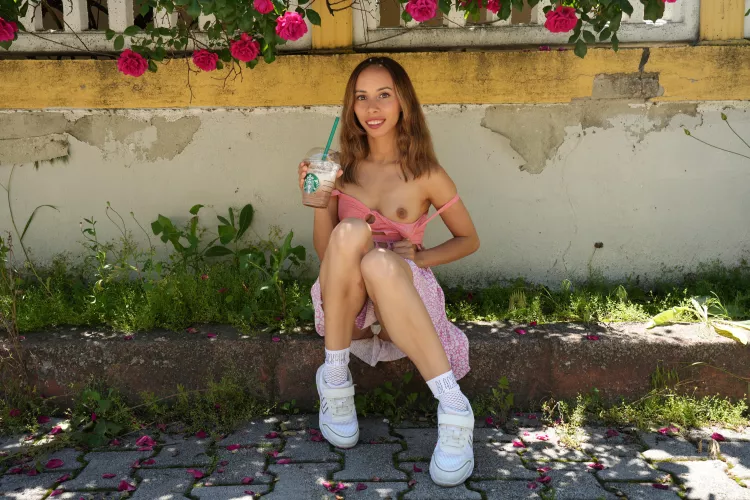 I think my neighbor saw me flashing by lindasmither