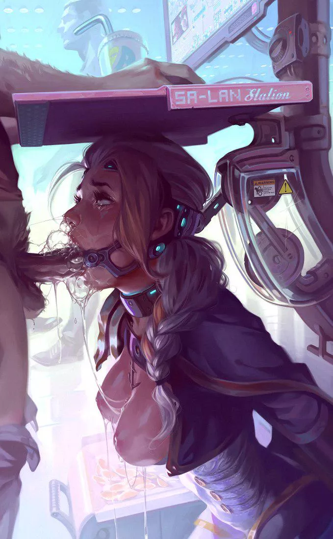 I wonder what it's like to become such a under table decoration. Forced to serve cocks all day's by this machine and dripping cum posted by LucyLollipop69