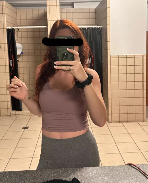 Quick workout and selfie in the school gym… would you spot me… by Cay_Bakes