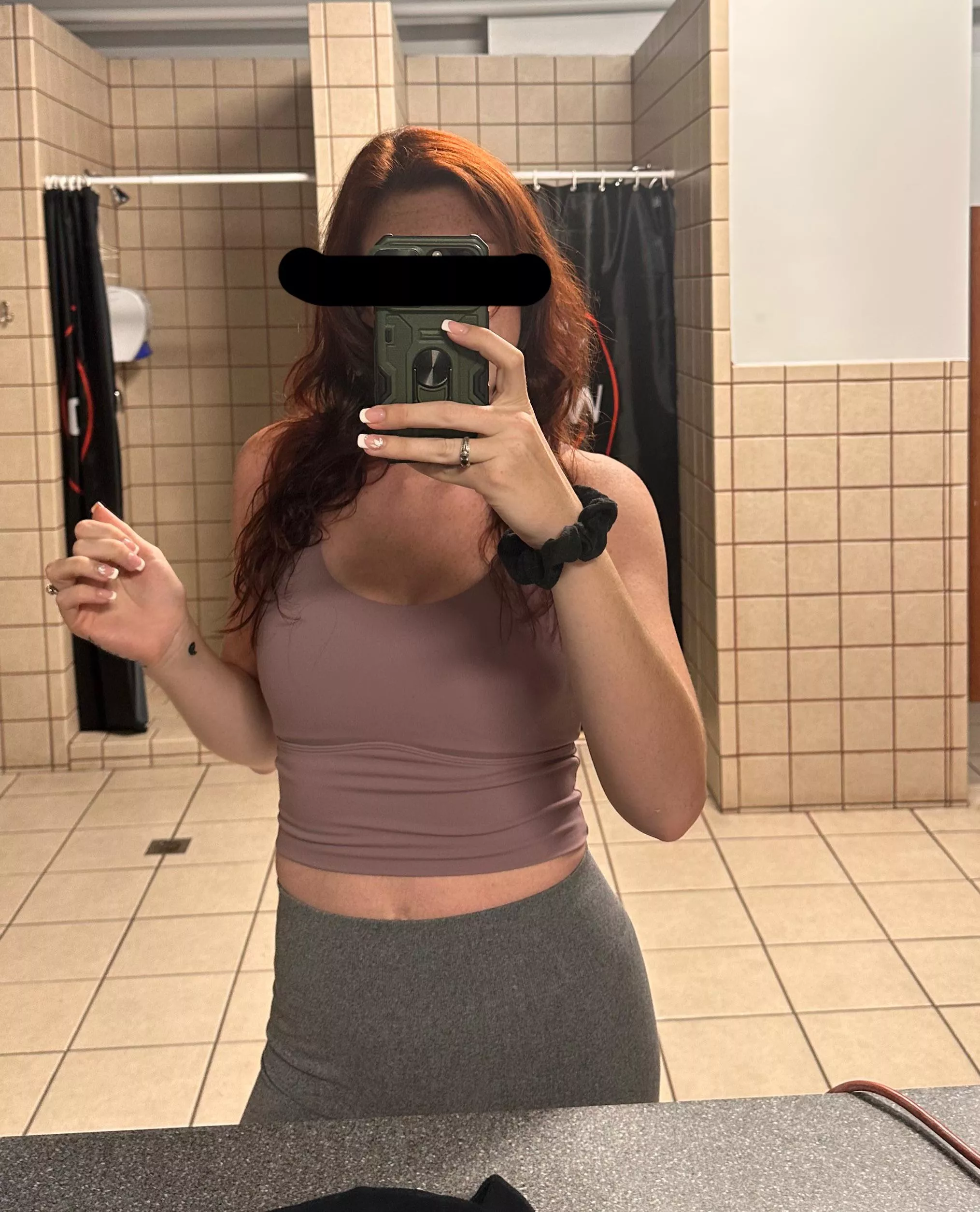 Quick workout and selfie in the school gym… would you spot me… posted by Cay_Bakes