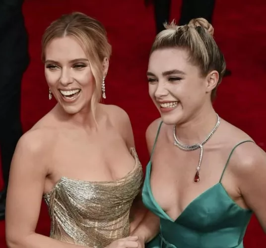 Scarlett Johansson and Florence Pugh by WrathofGod07