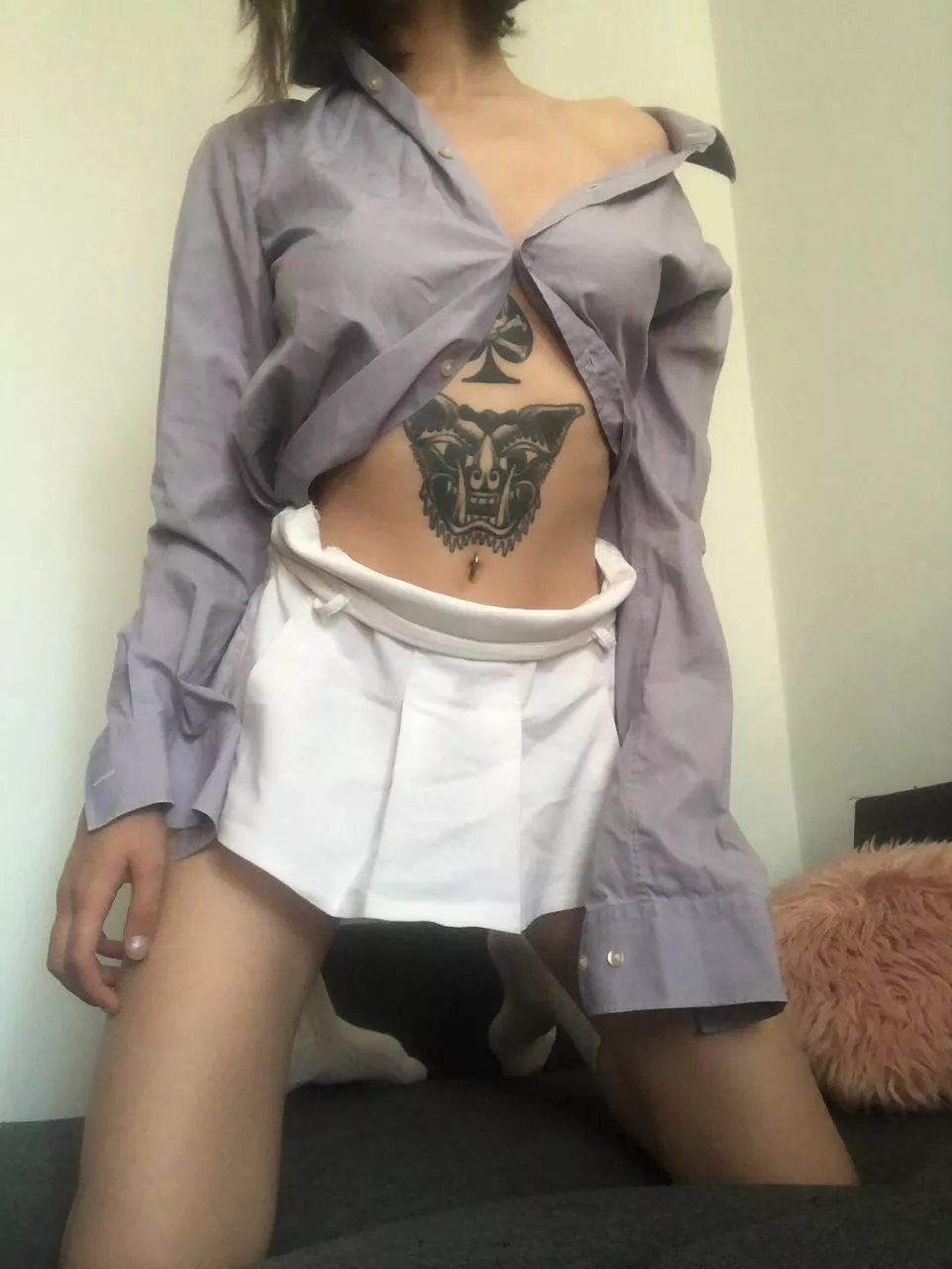 Skirt up, confidence on, ready to rock posted by dianawalkers