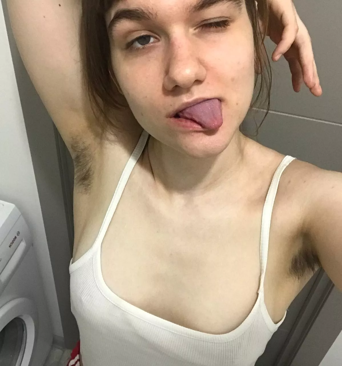 washed and combed my hair posted by hairy_shizo