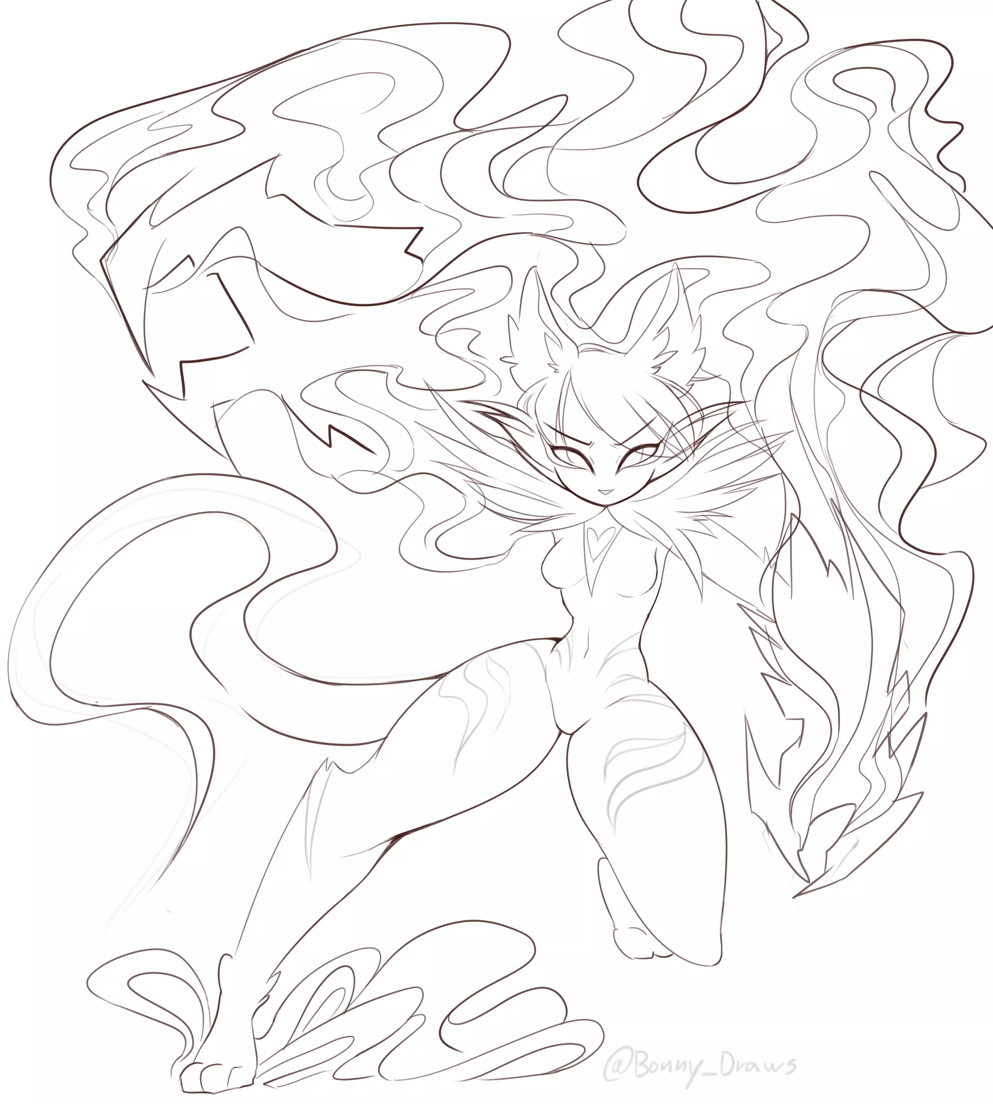 (art by me) Furry artists, what do you like to draw the most? Mine is the body, fur, and effects posted by BonnyDraws