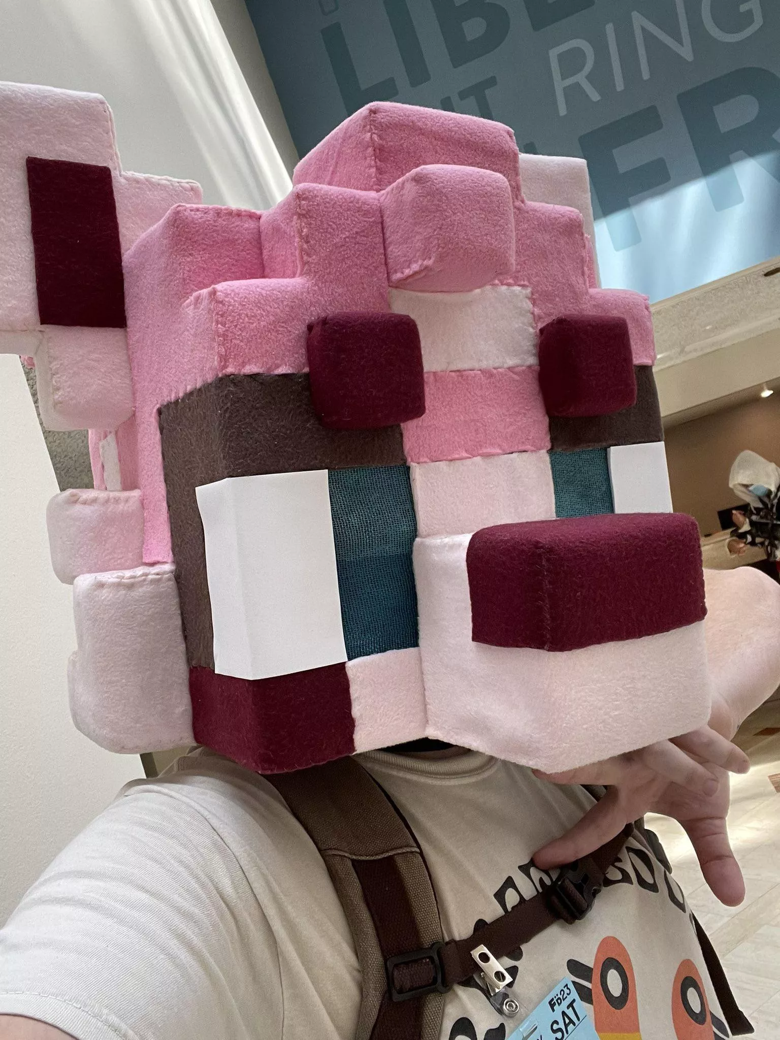 Cool looking Minecraft inspired fursuit by @ChaiBean_ posted by lukeigi_3