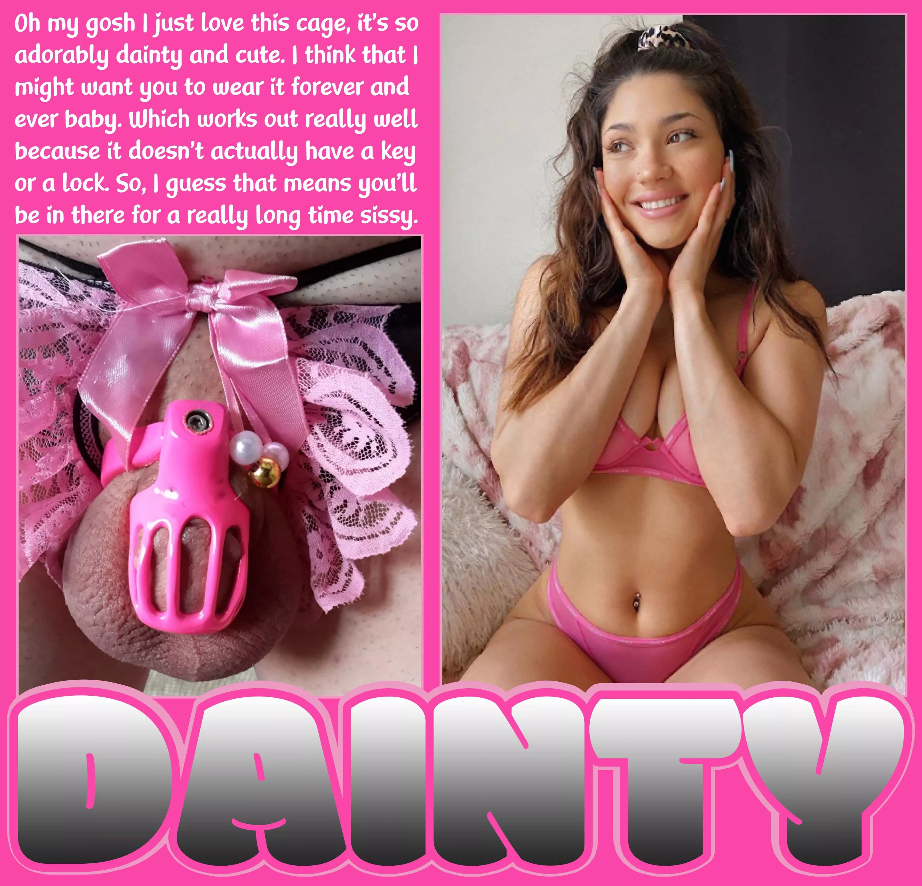 DAINTY [chastity] [sissy] [permanent] posted by Teas_Denial