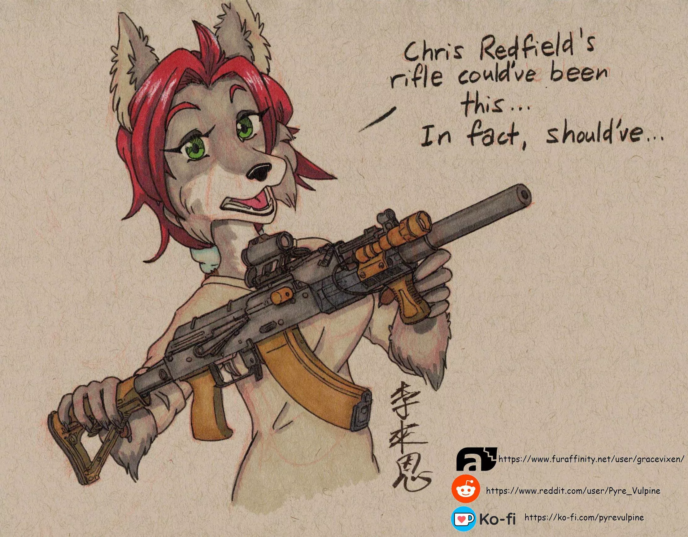 Gun Day Sunday 149! (Art By Me) posted by Pyre_Vulpine