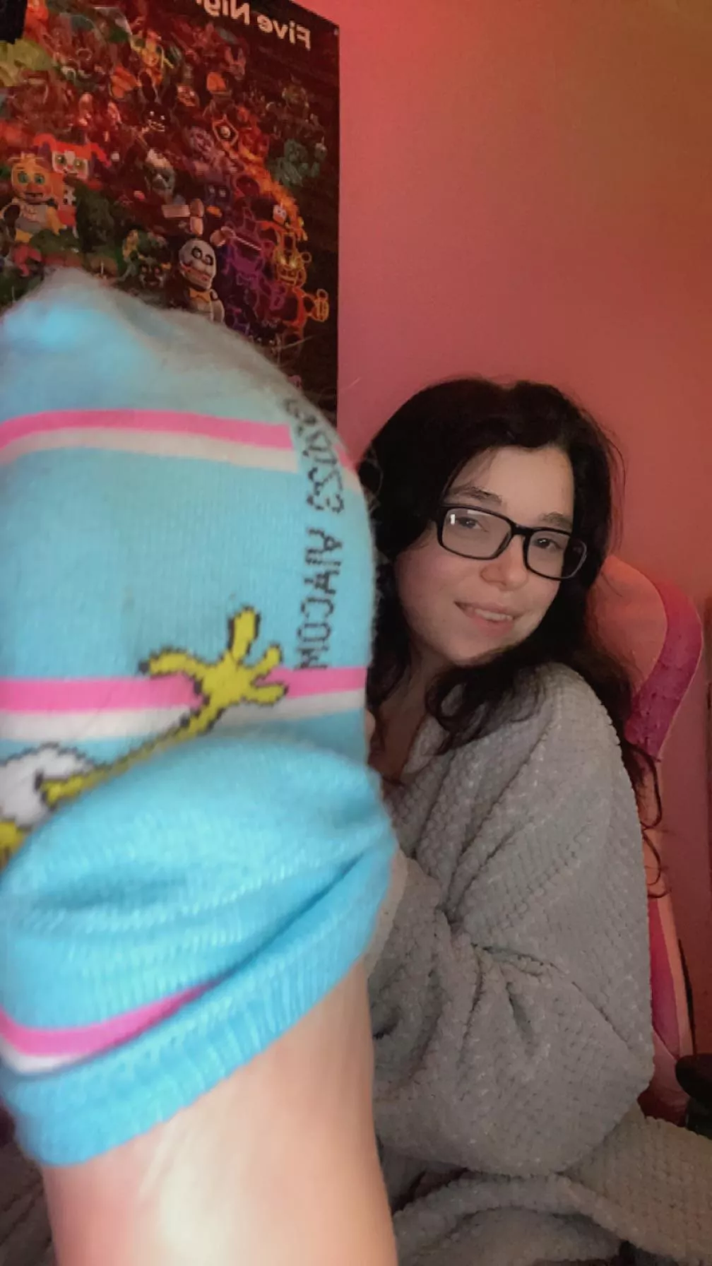 My sock up close and personal for you to take off😉 OC posted by AnnaKit46290