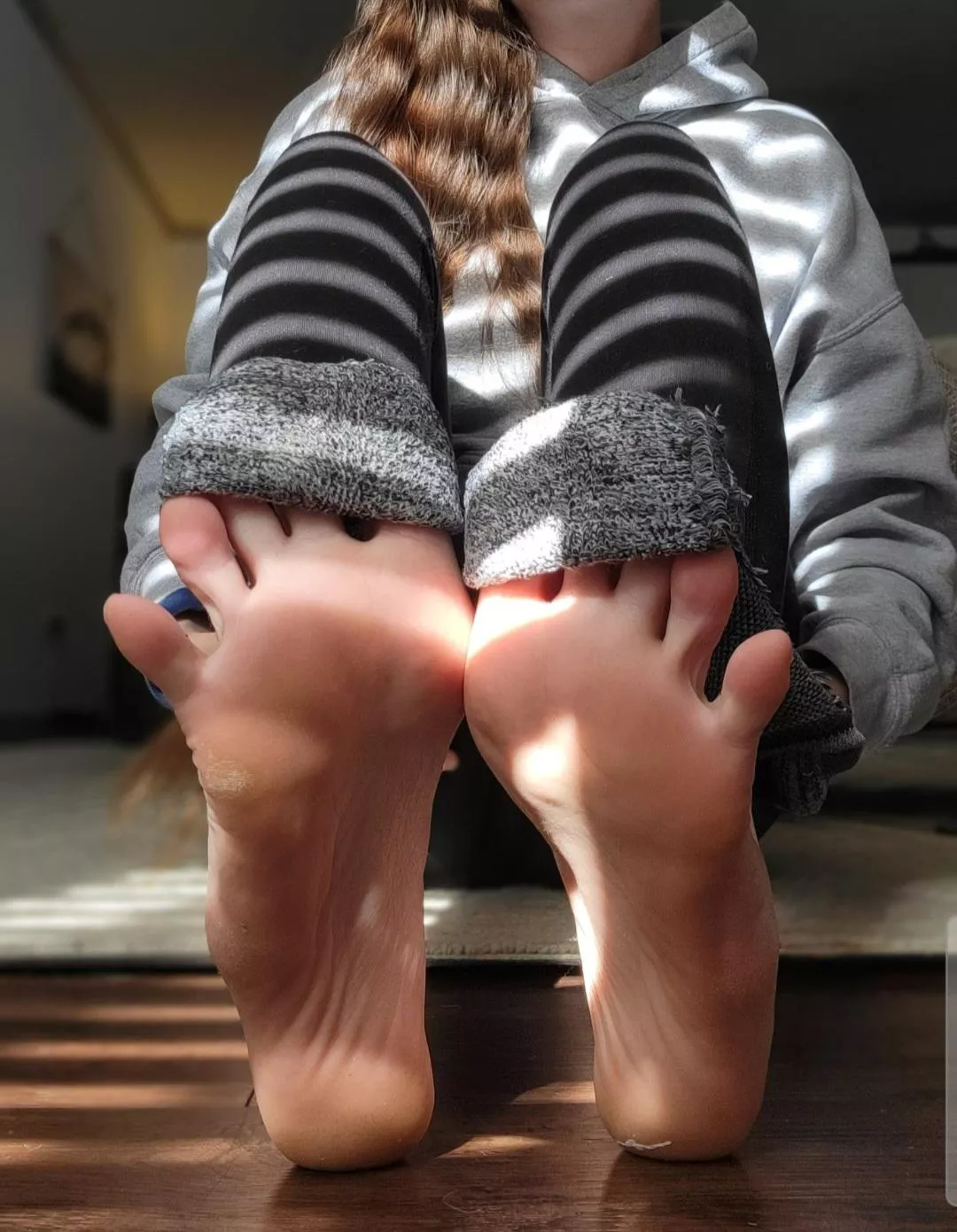 My toes are begging to be released, won't you help? 🥵✨️ posted by MeganSoles