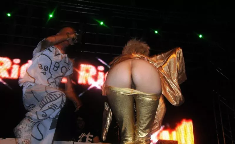 Yolandi Visser From Die Antwoord Flashing At Their Concert posted by KKWALT