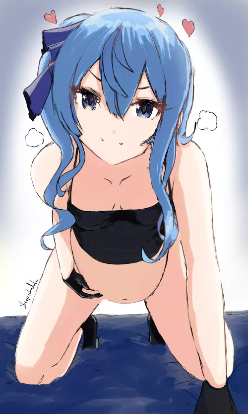 can hold the belly for a moment? by Putita-Propia