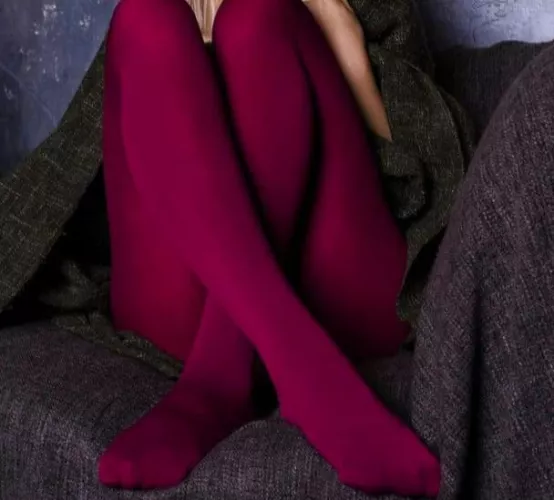 Dark red Tights by Ok_Introduction2495