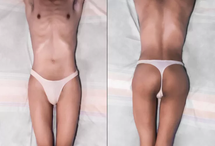 Found one of my ex girlfriend's thong and decided to try it 😜 by slimsub_94