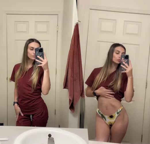 I love getting naked at work. My client is right outside the door 🫣 by little_lindseyk