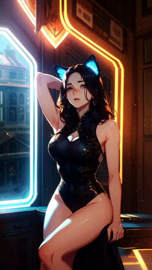 Kitten in the city by KatieKitten1