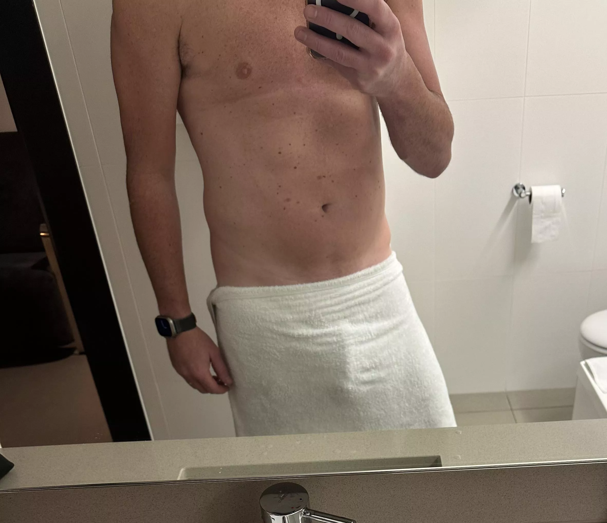 Love a towel selfie posted by AussieJackFlash