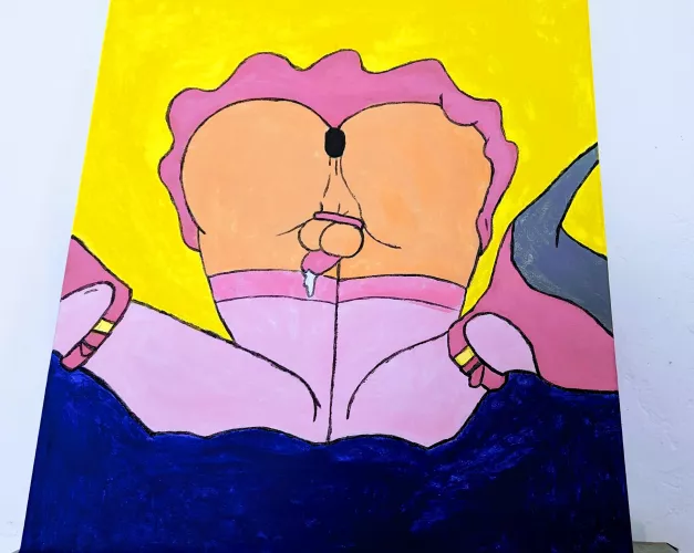 Love this art! One of my subs painted this especially for me, what do you think of it? 🔥 by powerfulzoyaxxx