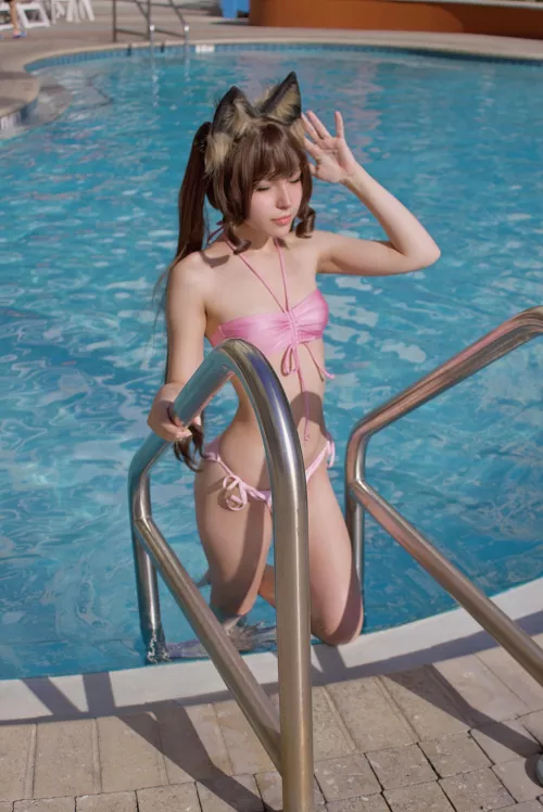 My Chocola from Nekopara bikini cos!! (@berryyparfait) by OneSignificance5093