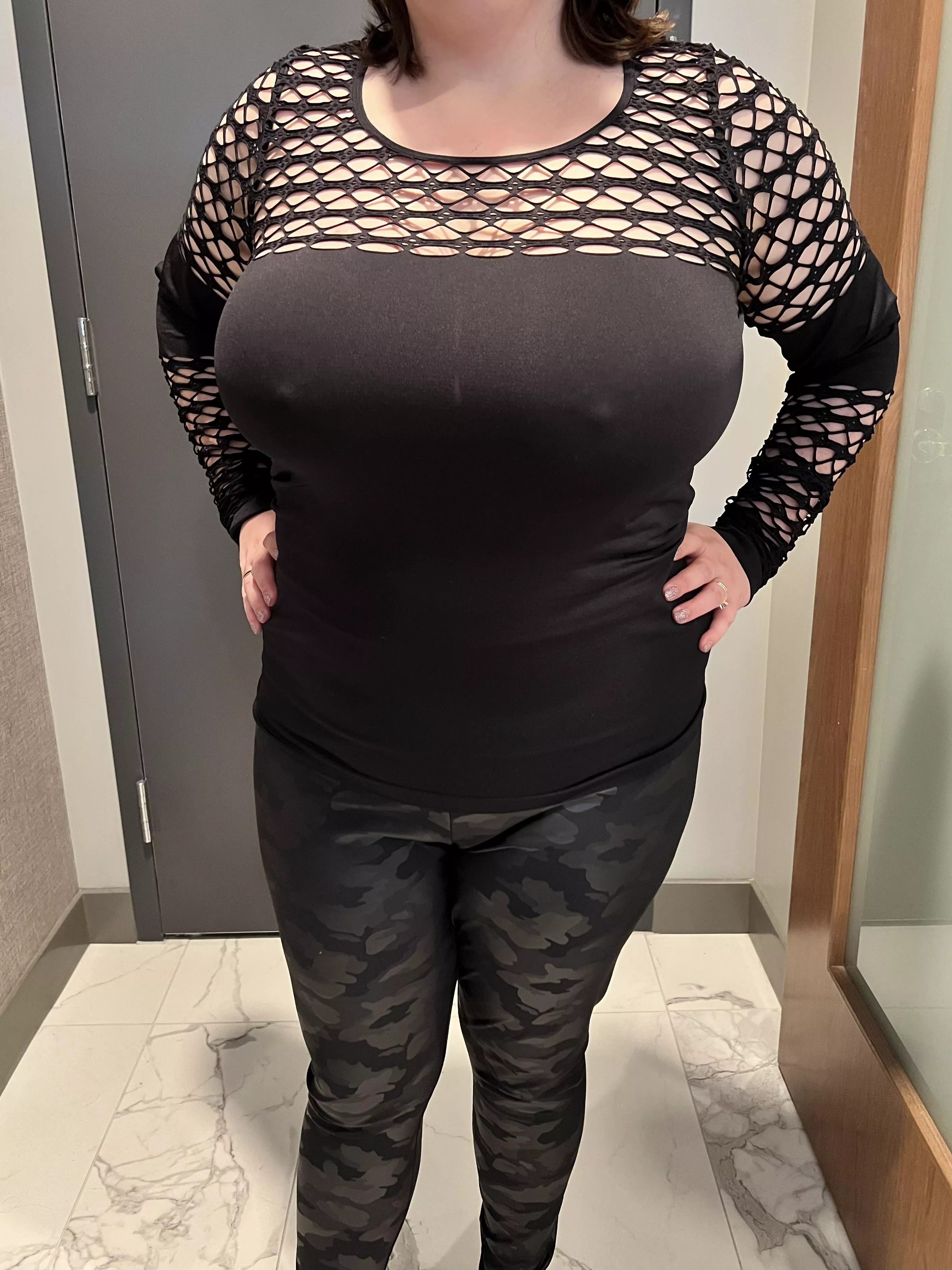 My naughty wife wore this outfit out for a night on the town… When the light hits it just right, it leaves nothing to the imagination. She’s practically begging to get FUCKED, and I’m more than happy to share! posted by MrsPrice38H