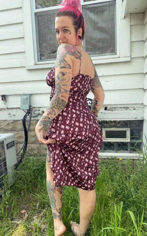 Sundress with nothing under season by Late-Shame