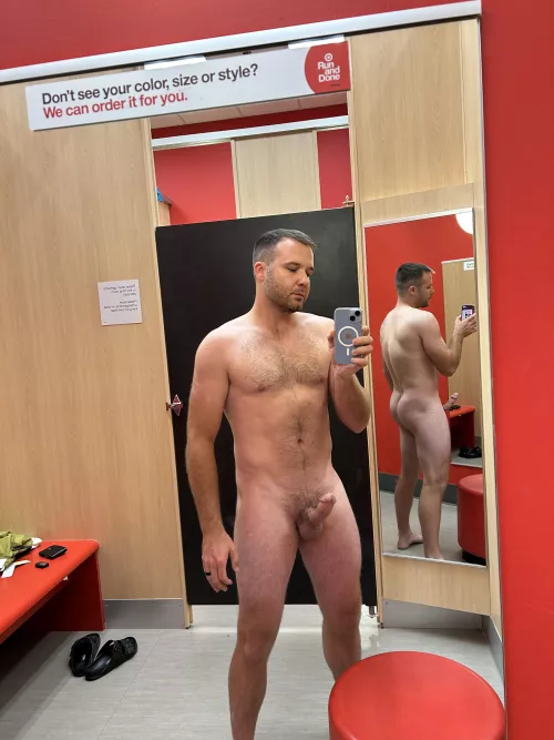 What would you do if you passed the fitting room and saw me like this? by Fast-Influence6964