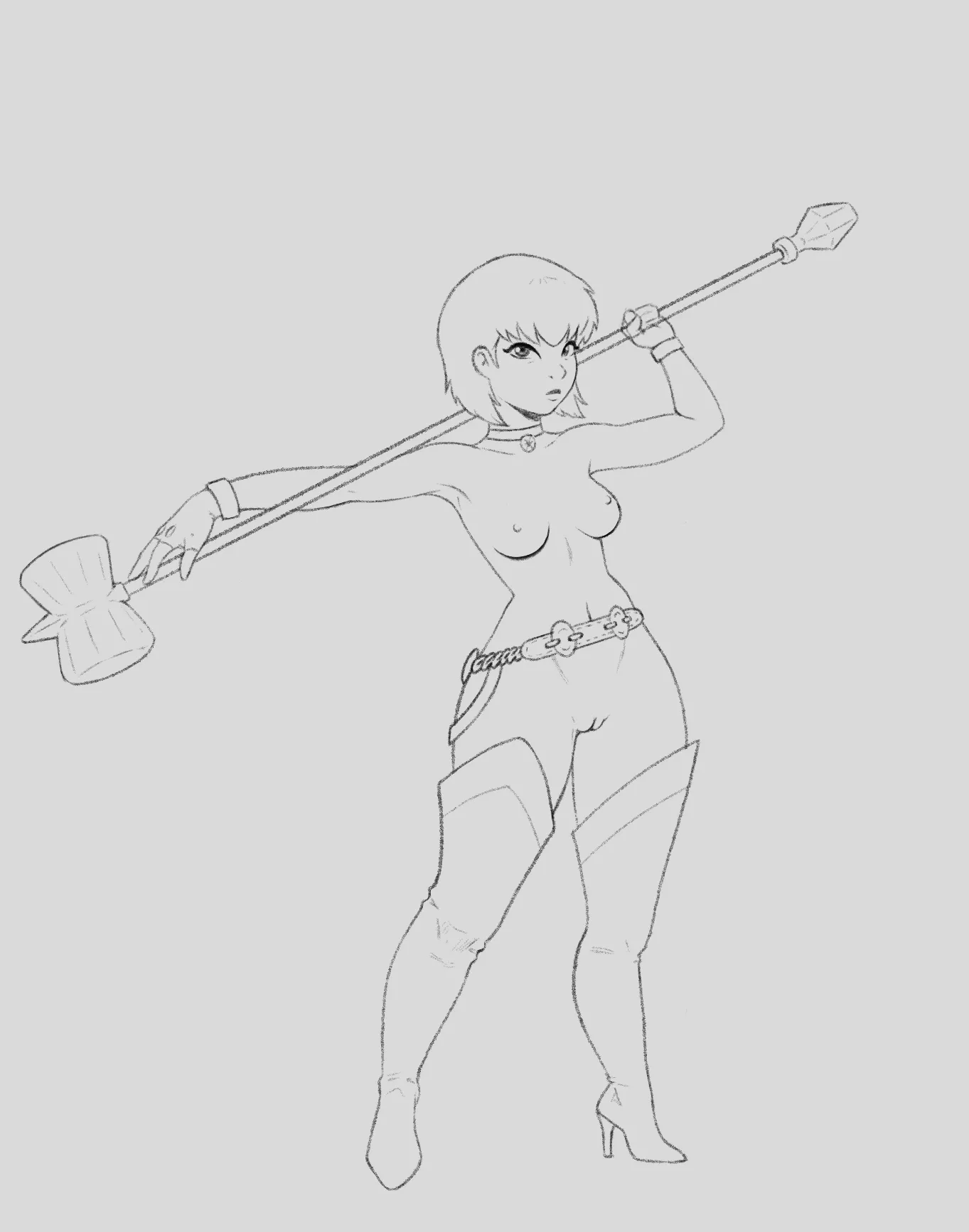 A quick sketch of a young Warriors girl posted by lewis_sanchez