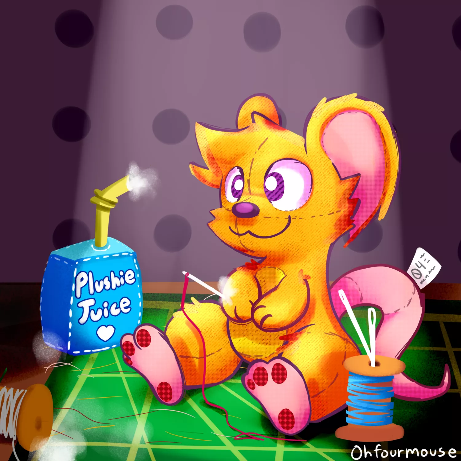 He drank the plushie juice posted by OhfourMouse