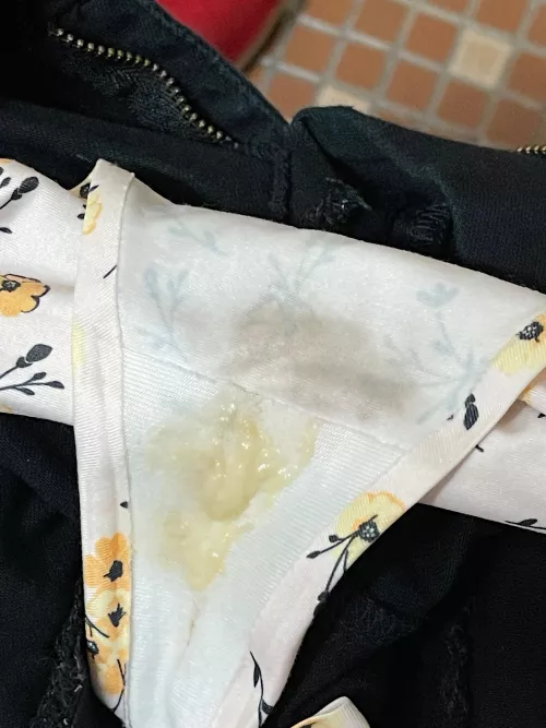 How I start my monday work panty. Who's going to clean this for me? 🙈 by Sensual_used_panties