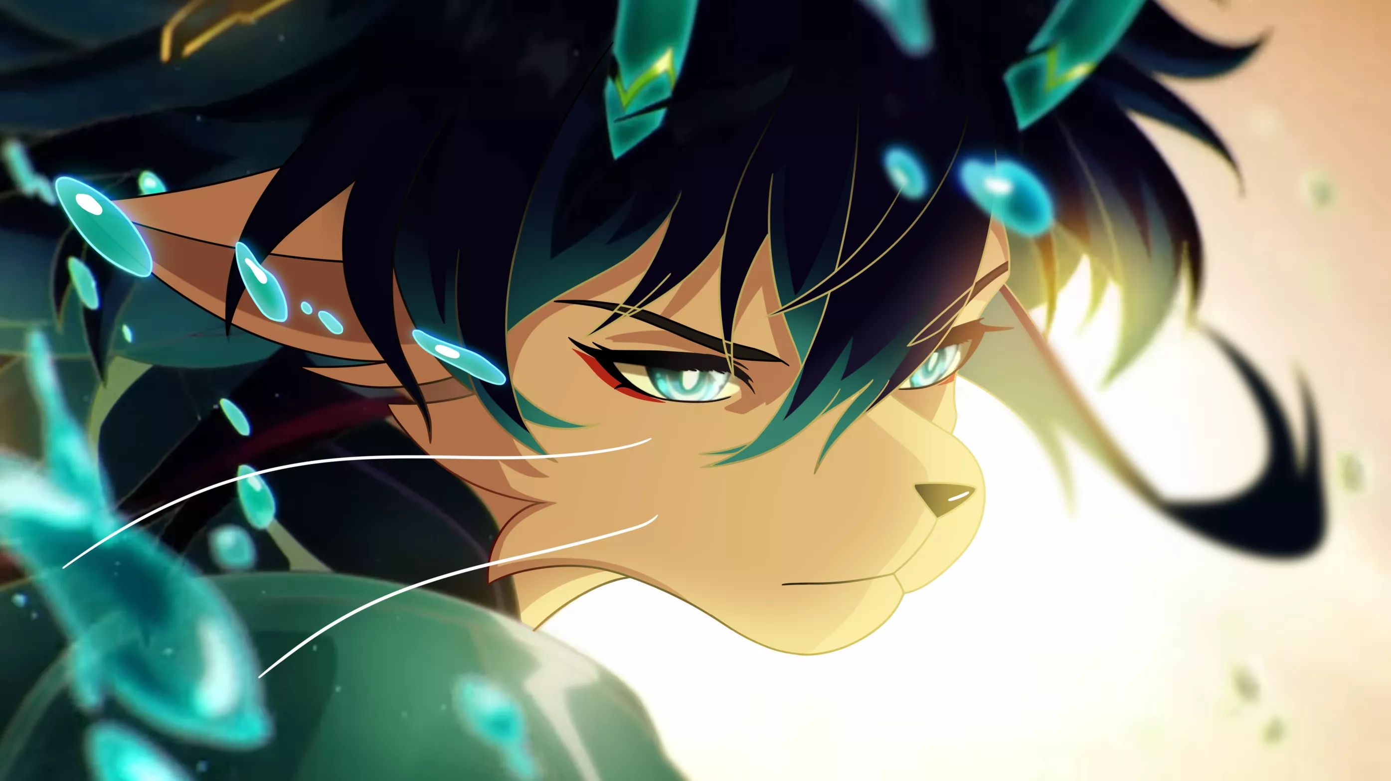 I turned Dan Heng from HSR into a furry- (art by me @grimspore) posted by P3ntachoron