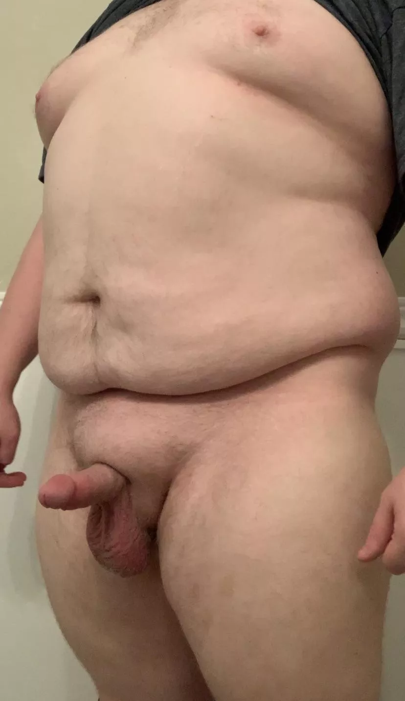 It’s hot out, so it feels nice to take off all my clothes 😁 posted by FatBottomBoi