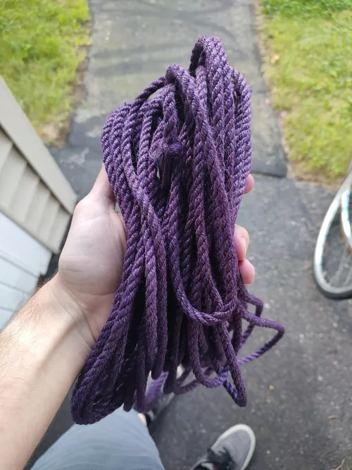 Latest attempt at rope dyeing turned out quite well! by GroovyRaven92