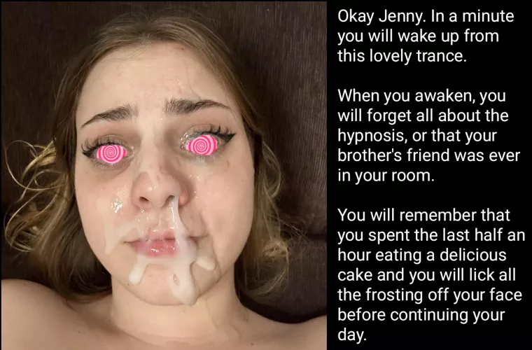 Licking the frosting. by ThornyRabbitBoi