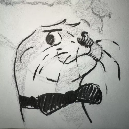 Messy Otter by NearlyDrugAddicted