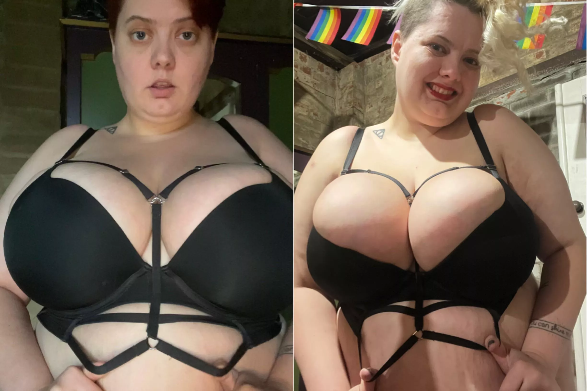 Only 2 years difference! How long before I break my bra 😝 posted by Doctorsybil1