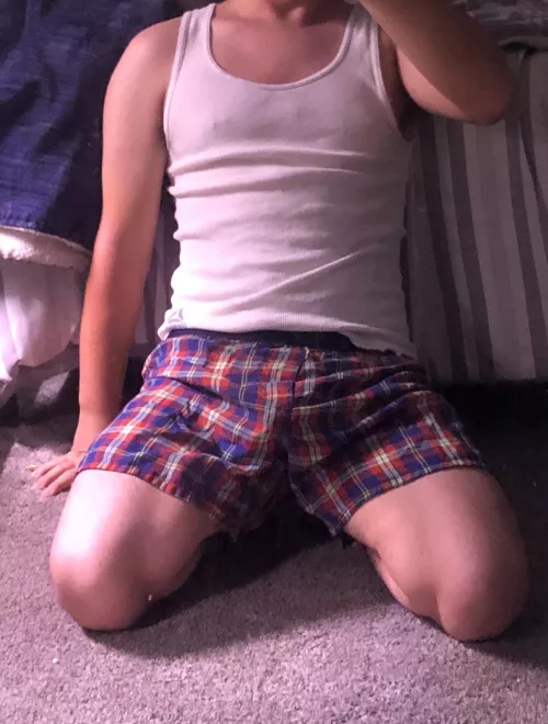 Stole a pair of my uncles musky boxers 😈 by Creative-Currency-94