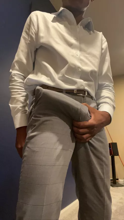 These work pants don't do much to hide it by ChisZay