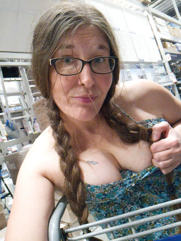 Wore something a bit revealing at Lowe's a few days ago. posted by homeschoolann