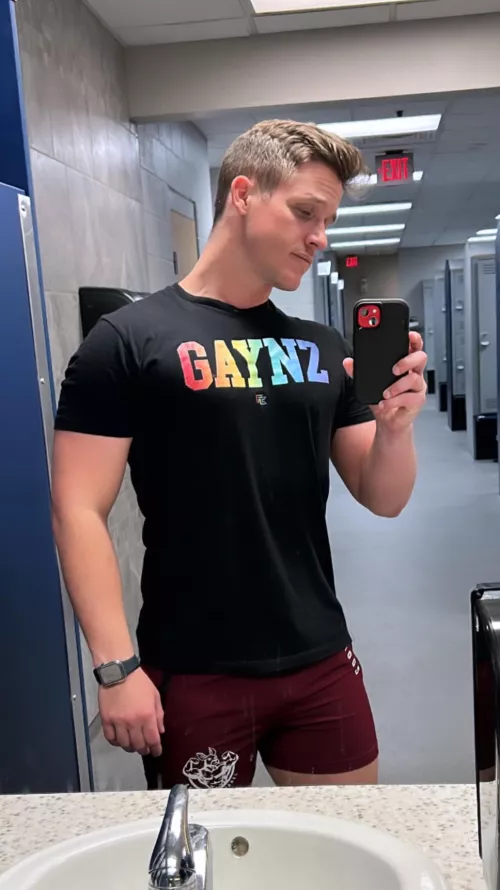 Another exhausted gym selfie by ConflictBoB