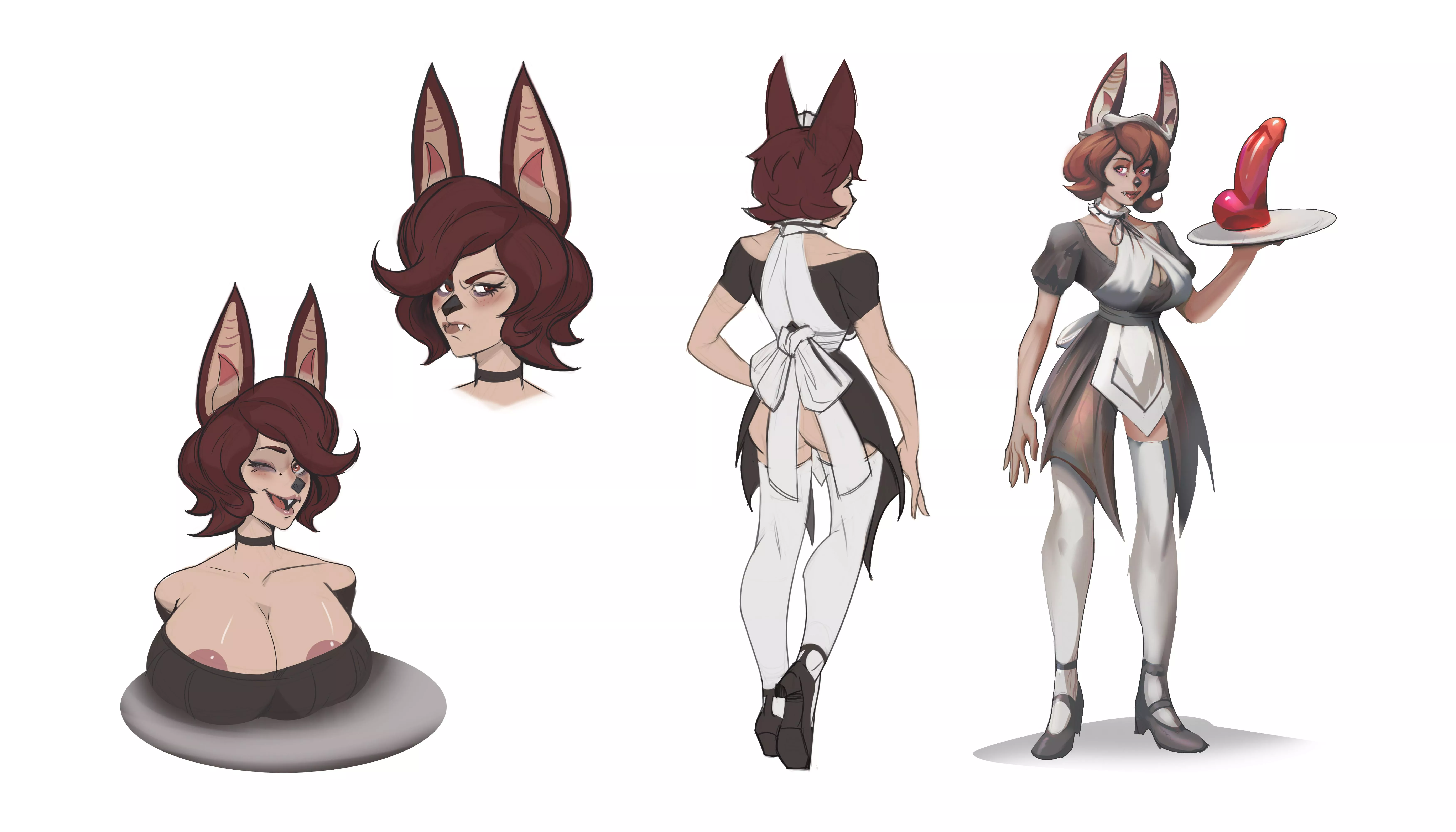 Bat Waitress by me (Marmoonart) posted by Marmoonart