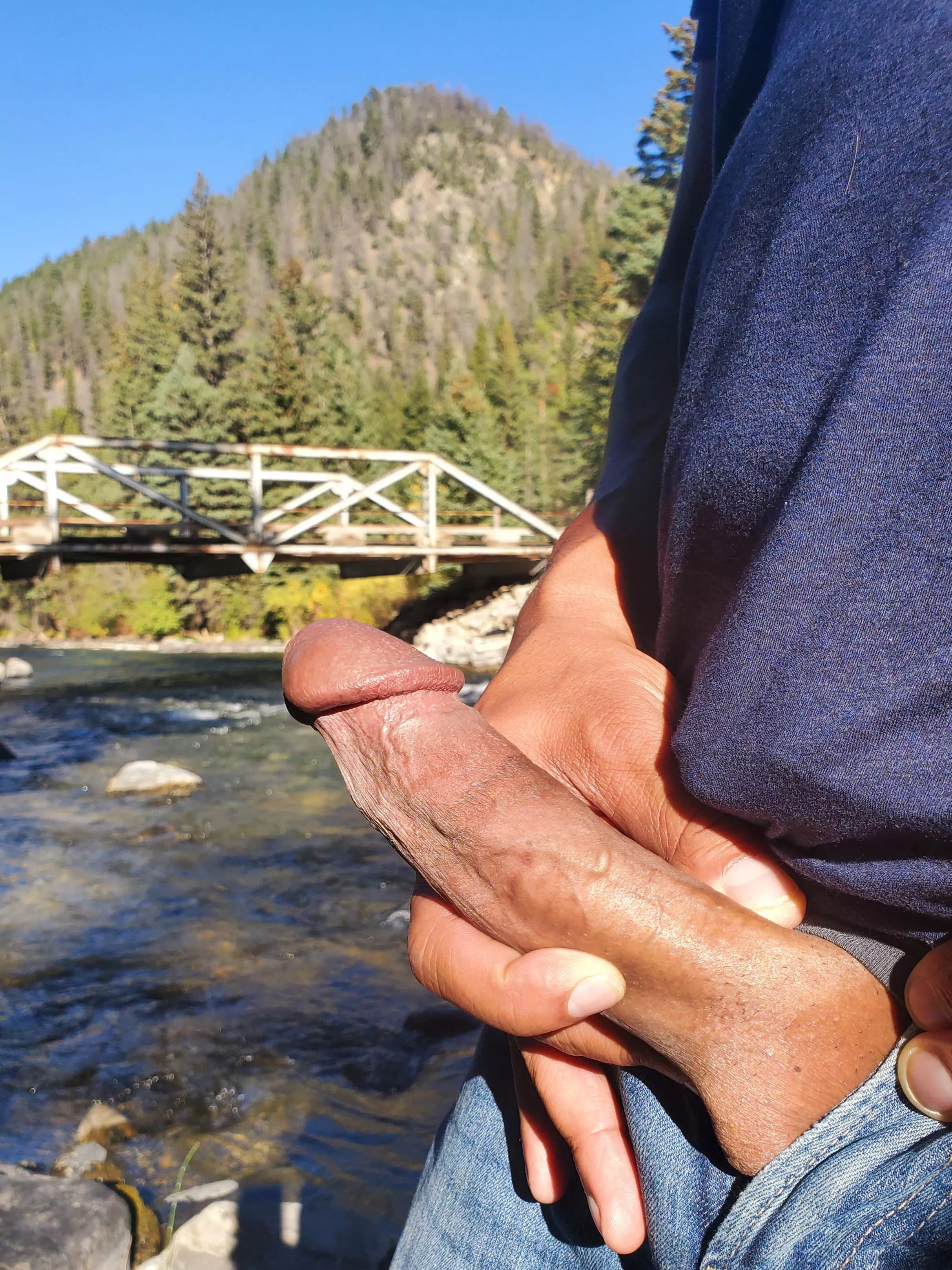 Casting my meat rod while fishing. posted by YBFAVBULL