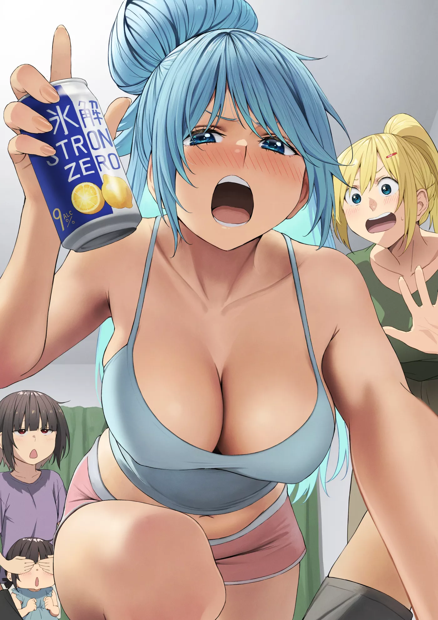 Drunk Aqua [Konosuba] posted by xSaviour_N