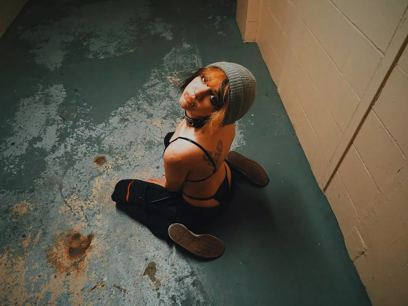 Even in public spaces im on my knees and collared posted by Living-Grim