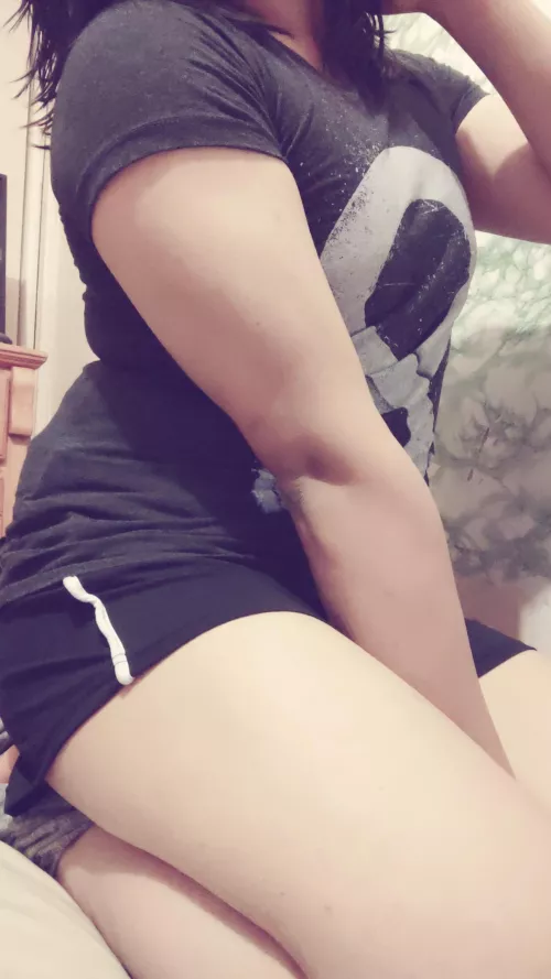 In shorts with thighs by SpookCooki3