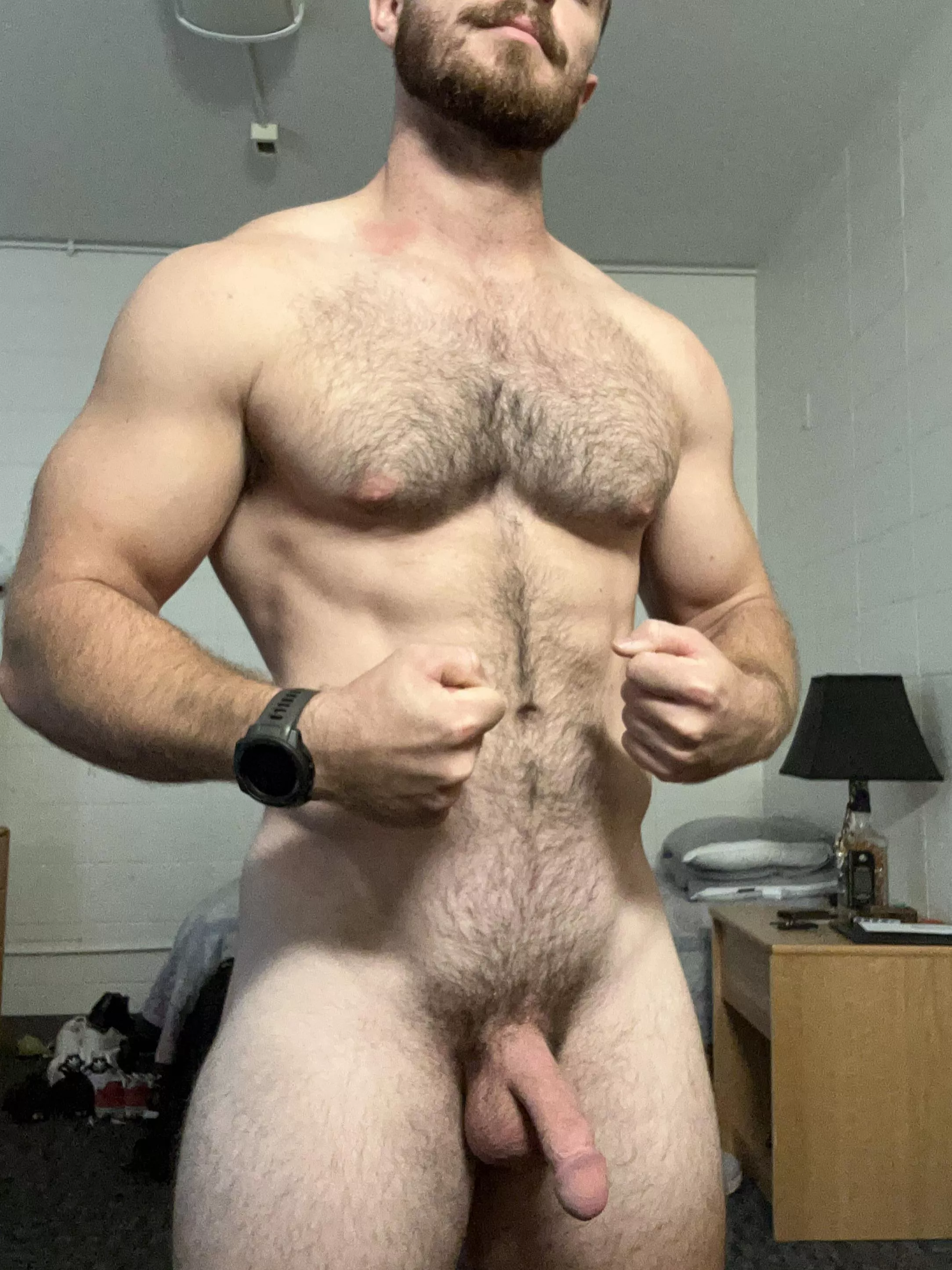 Muscles have a pump, think you can give my cock one? posted by TLittle2679